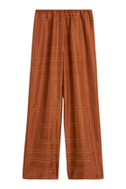 Monogram Silk PJ Bottoms