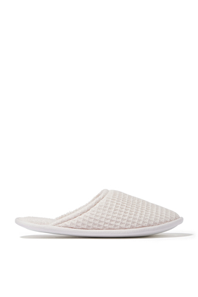 Waffle Towelling Slippers