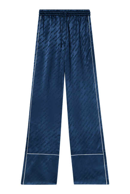Jacquard Satin Pajama Pants 