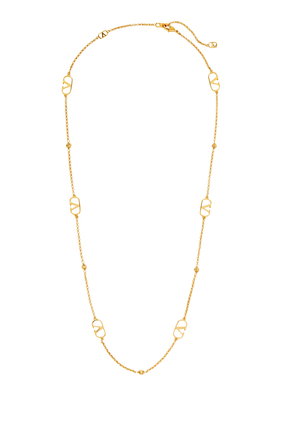 VLogo Signature Metal Necklace