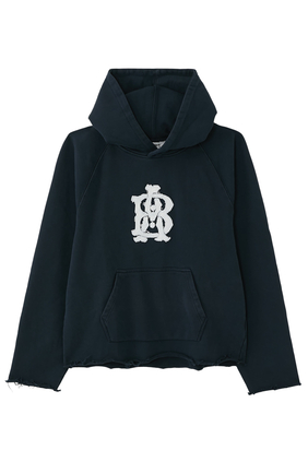 Monogram Cut Off Hoodie