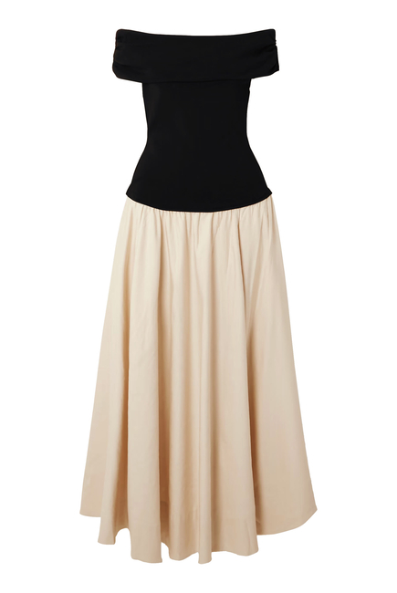 Adaline Knit Linen Midi Dress 