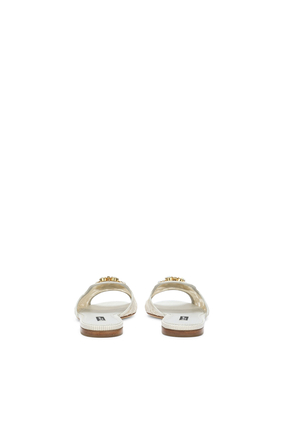 Crystal Brooch Lace Sandals