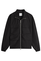 Washed Cotton Nylon Track Jacket