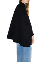 Wool and Silk Horsebit Cape