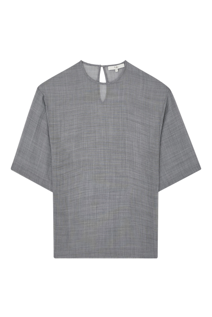 Sheer Wool Gauze Easy T-Shirt