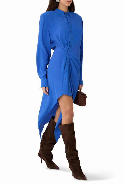Asymmetric Shirt Dress
