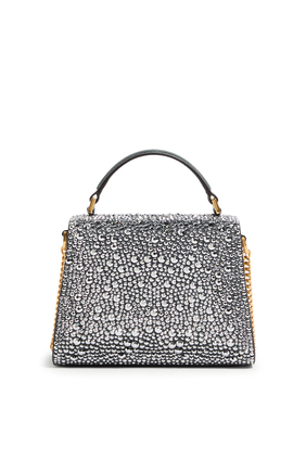 Rhinestones and Jewel Logo Mini VSling Handbag