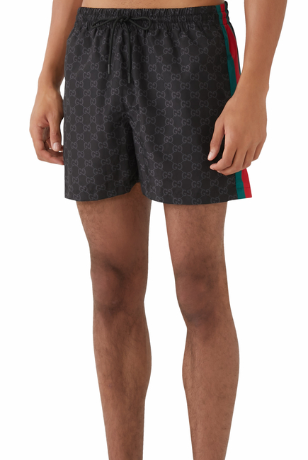 GG Print Nylon Swimshorts