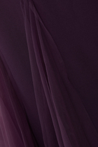 Off-Shoulder Crepe Gown