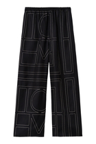 Monogram Silk Pants