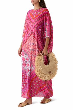 Festa Print Long Kaftan