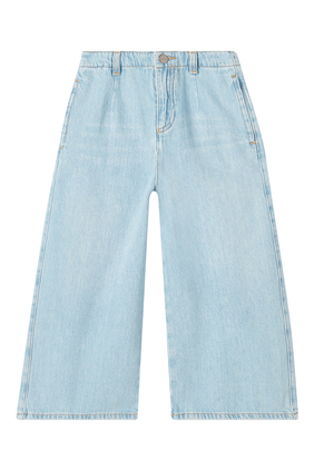 Kids Wide-Leg Denim Jeans