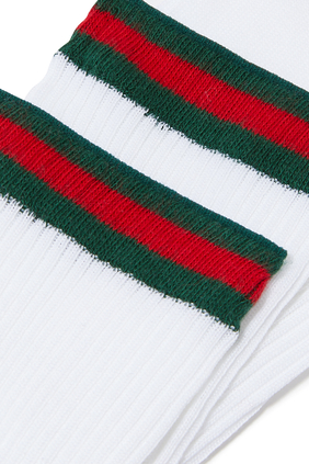 Cotton Blend Socks with Web