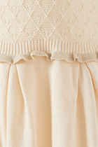 Kids Knit Dress with Lurex Ruffles
