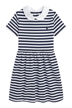 Kids Striped Ponte Dress