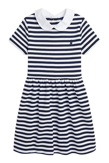 Kids Striped Ponte Dress