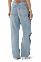Curved Zipper Pants with Basketball Mesh