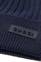 Rib Knit Wool Hat