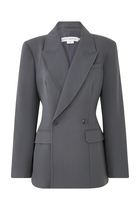 Luxe Suiting Cinched Blazer