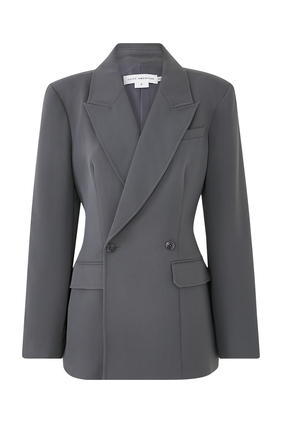 Luxe Suiting Cinched Blazer