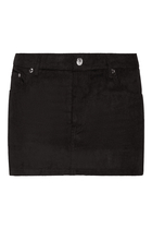 Cherry Corduroy Mini Skirt