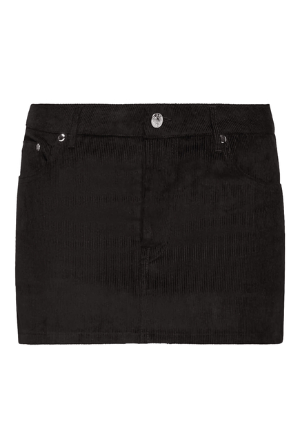 Cherry Corduroy Mini Skirt