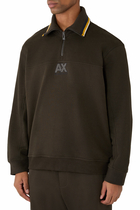 AX Logo Half-Zip Sweatshirt