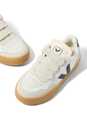 Kids V-90 Leather Sneakers