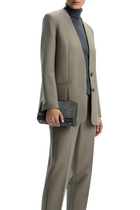  Zip-Detail Blazer