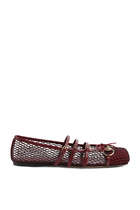 Logo Horsebit Ballet Flats