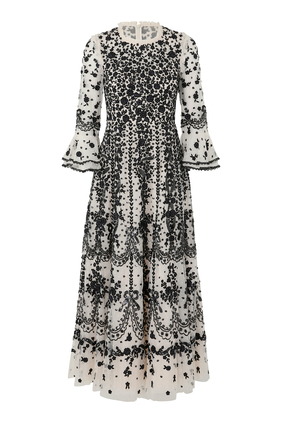 Adeline Round Neck Ankle Gown