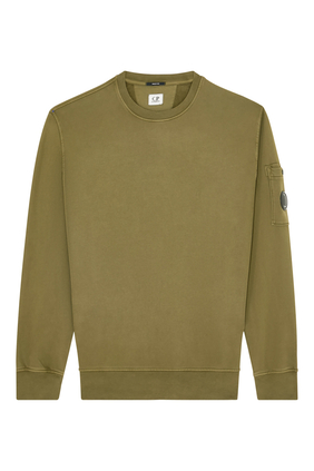 Diagonal Raised Fleece Crewneck Sweatshirt