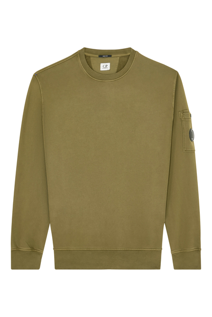 Diagonal Raised Fleece Crewneck Sweatshirt