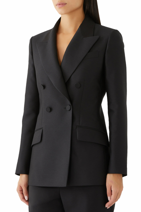 Wool Silk Gabardine Jacket