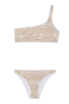 Zig Zag One Shoulder Bikini 