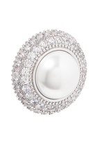 Small Crystal Pearl Earrings