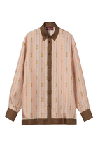Printed Silk Twill Shirt