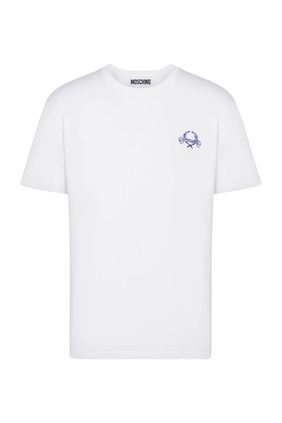 Laurel Crown Logo Cotton Jersey T-Shirt