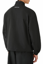 Washed Cotton Nylon Track Jacket