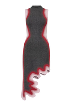 Brooklyn Wavy Asymmetric Dress