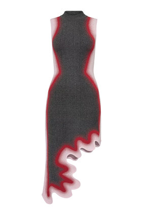 Brooklyn Wavy Asymmetric Dress