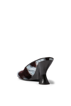 Tonal Cowhide Motif  75 Mules 