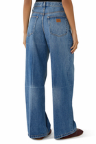 Foldline Wide Straight-Leg Jean