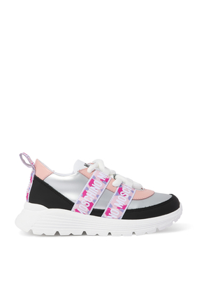 Kids Leather Low-Top Sneakers