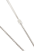 Signature Hexade Box Chain, Sterling Silver