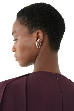Nano Magnetique Earring, 14k Yellow Gold & Diamonds