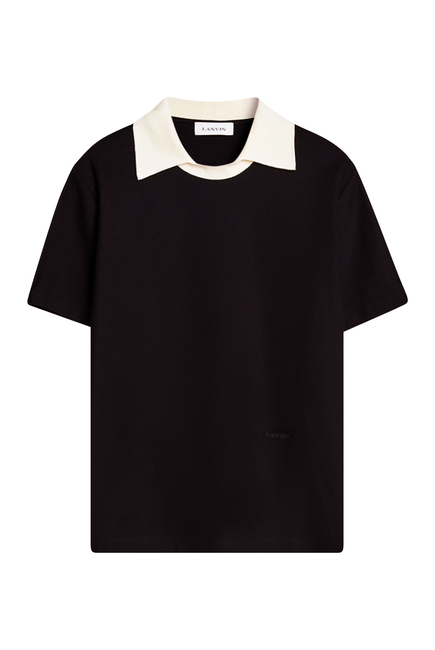 Contrast Collar T-Shirt