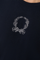Laurel Crown Logo Wool and Cashmere Pullover