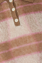Shadow Plaid Polo Dress
